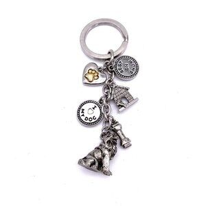 CN Dog Multi Charm Key Chain I Love My Dog Best In Show